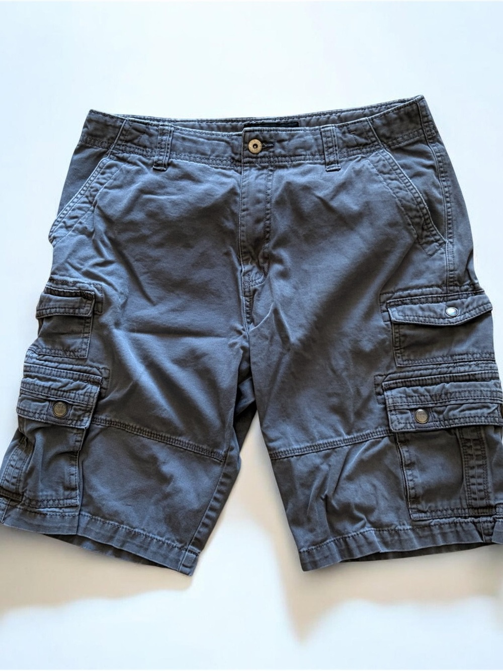 Men's Cargo Shorts - Gray Utility Style